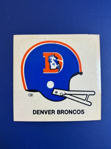 🏈 1978 Kellogg's Football Team Helmet Sticker #8 Denver Broncos 🏈