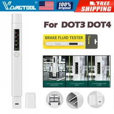 For DOT3 DOT4 Car Brake Fluid Liquid Oil Tester Pen 5 LED Indicator Testing Tool