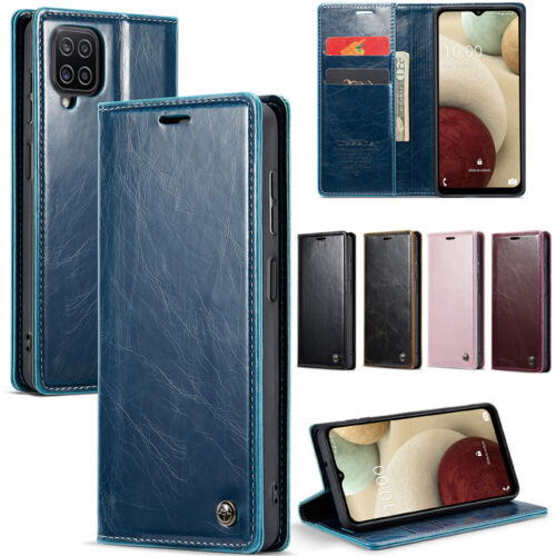 CaseMe Magnetic Leather Flip Wallet Case Cover KickStand for Samsung Cell Phones