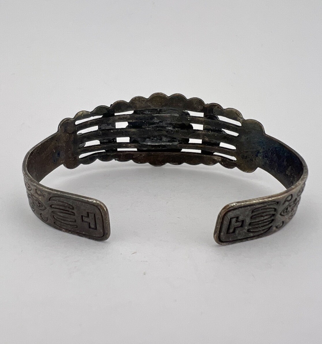 Fred Harvey Era Navajo Sterling Silver Cerrillos Turquoise