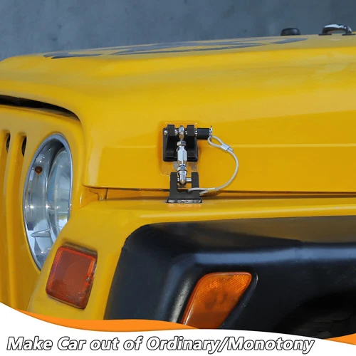 Exterior Engine Hood Lock Latch Buckle with Lock For Jeep Wrangler TJ 1997-2006 - Picture 5 of 9