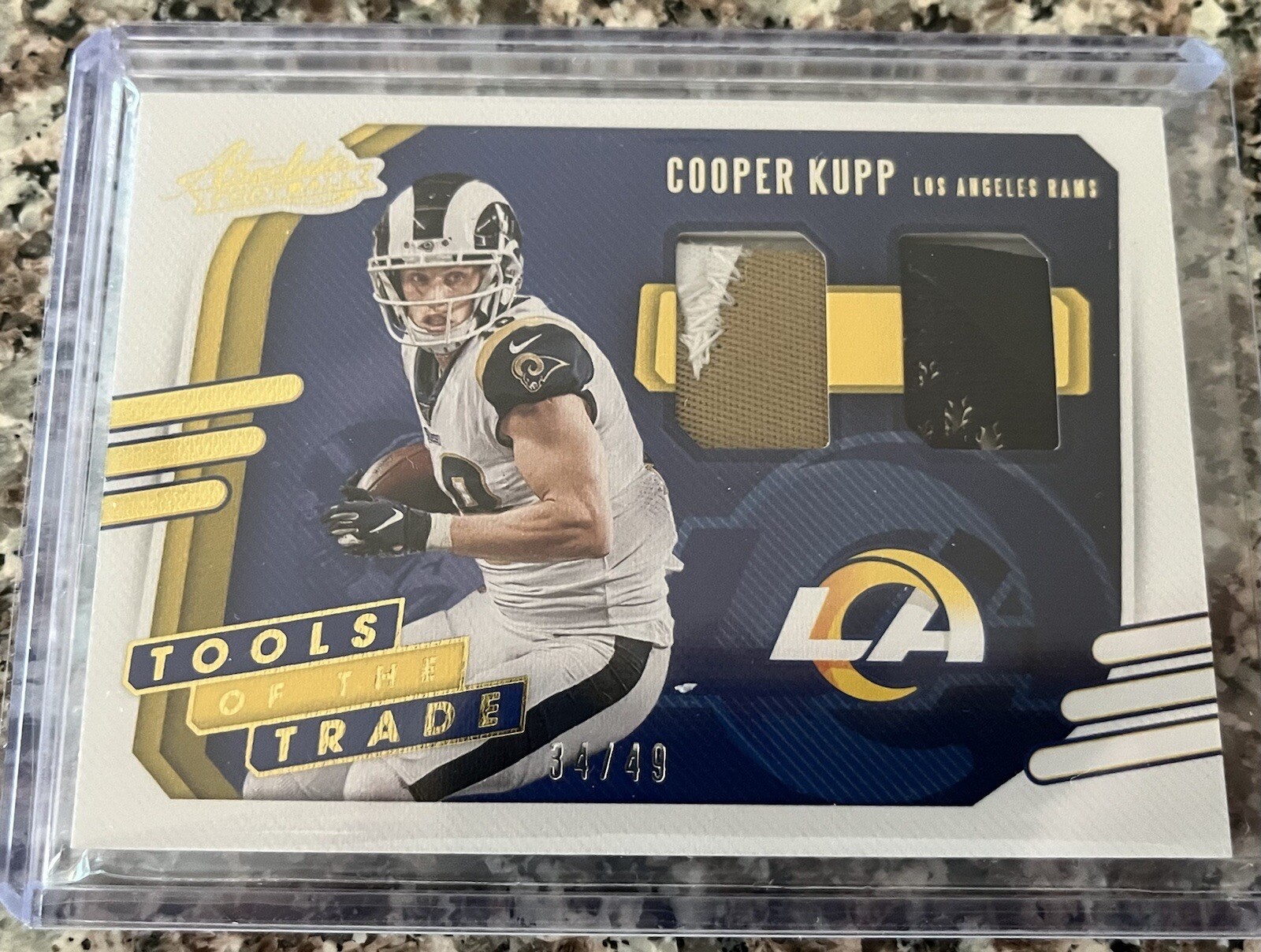 2020 Panini Absolute Tools of the Trade Cooper Kupp Double Relic Prime /49 MEM