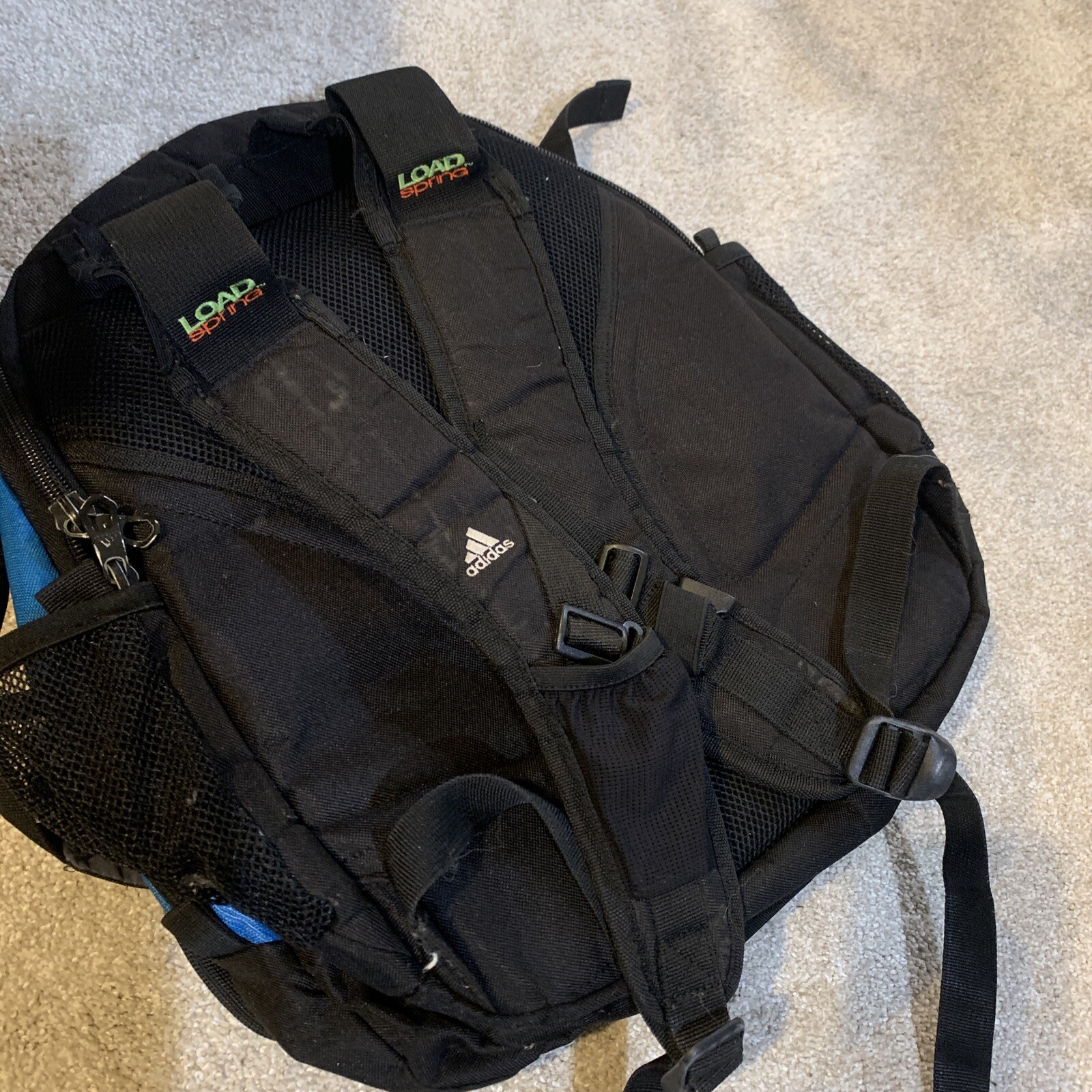 Large Adidas Load Spring Blue Backpack - image 4