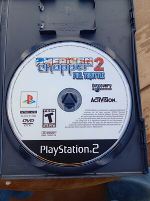 PlayStation 2 American Chopper 2 Full Throttle Video Game Disc Very Good