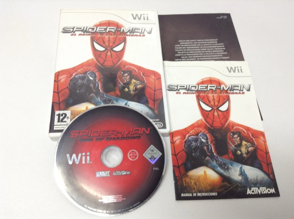 SPIDER-MAN EL REINO DE LAS SOMBRAS NINTENDO WII PAL ESPAÑA SPIDERMAN, foto 3 de 3
