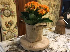 Primative European Wooden Riser Board Lovely Wood Made by Hand