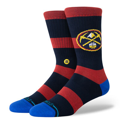 Stance NBA 2024 Prep Crew Socks - Large - DENVER NUGGETS