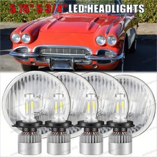 For Chevy Corvette 62-82 4x Dot 5.75 5-34 Inch Led Headlights Hi-lo Beam 6000k