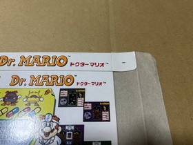 Dr Mario Famicom Box Only Unassembled Not For Sale Item