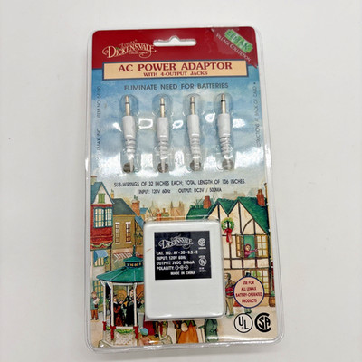 Lemax Dickensvale Collectibles AC Power Adapter With 4-Output Jack NEW