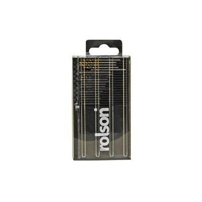 Rolson 20-teiliges Micro HSS Spiralbohrer-Set titanbeschichtet Modellbau