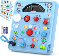 Montessori Busy Board with 13 LED Lights