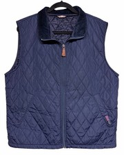 Henry Lloyd Quilted Outdoor Layer Vest Navy Blue Men’s Size XL