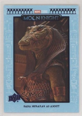 2023 Upper Deck Moon Knight Ensemble Sky Blue /199 Saba Mubarak as Ammit #6 16b3