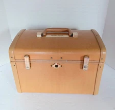 Ultralite Samsonite Butterscotch Train Case Cosmetic Case Overnight Case Mid