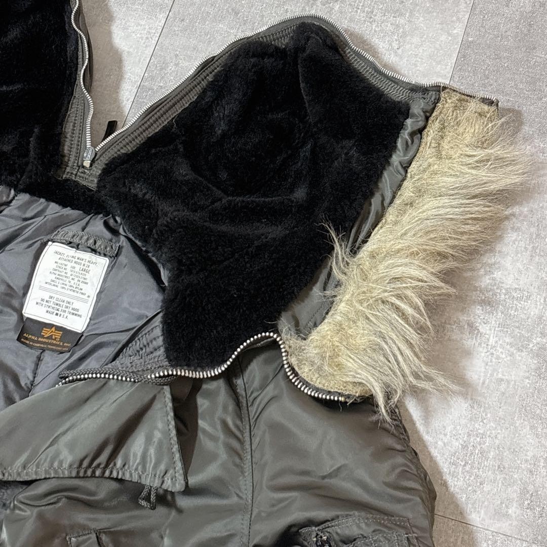 Alpha Industries N-2B Flight Jacket Khaki U.S. Made Used JAPAN | eBay