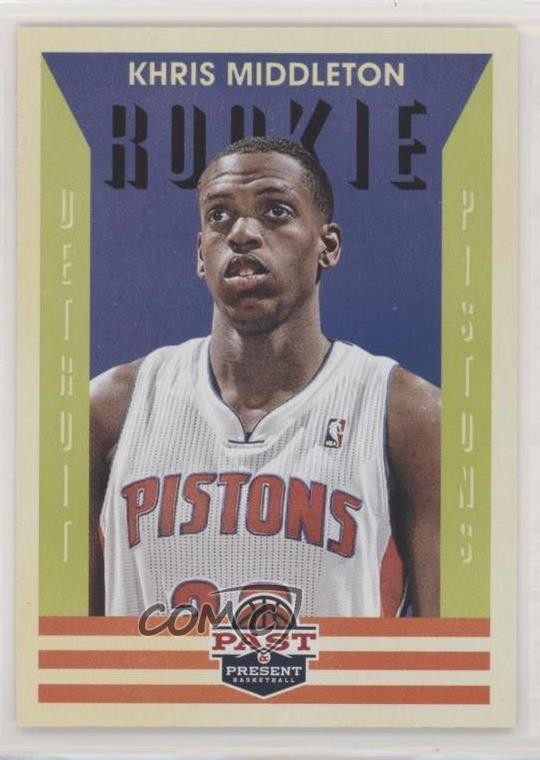 2012-13 Panini Past & Present Rookie Khris Middleton #178 00bf