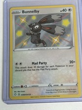 Bunnelby SV097/SV122 Shiny Holo Rare Shining Fates Pokemon Card - NM Near Mint