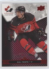2018 Upper Deck Team Canada Juniors Exclusives 101/225 Cal Foote #6 0e3
