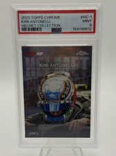 2025 Topps Chrome F1 Kimi Antonelli #HC-1 Helmet Collection Refractor RC - PSA 9