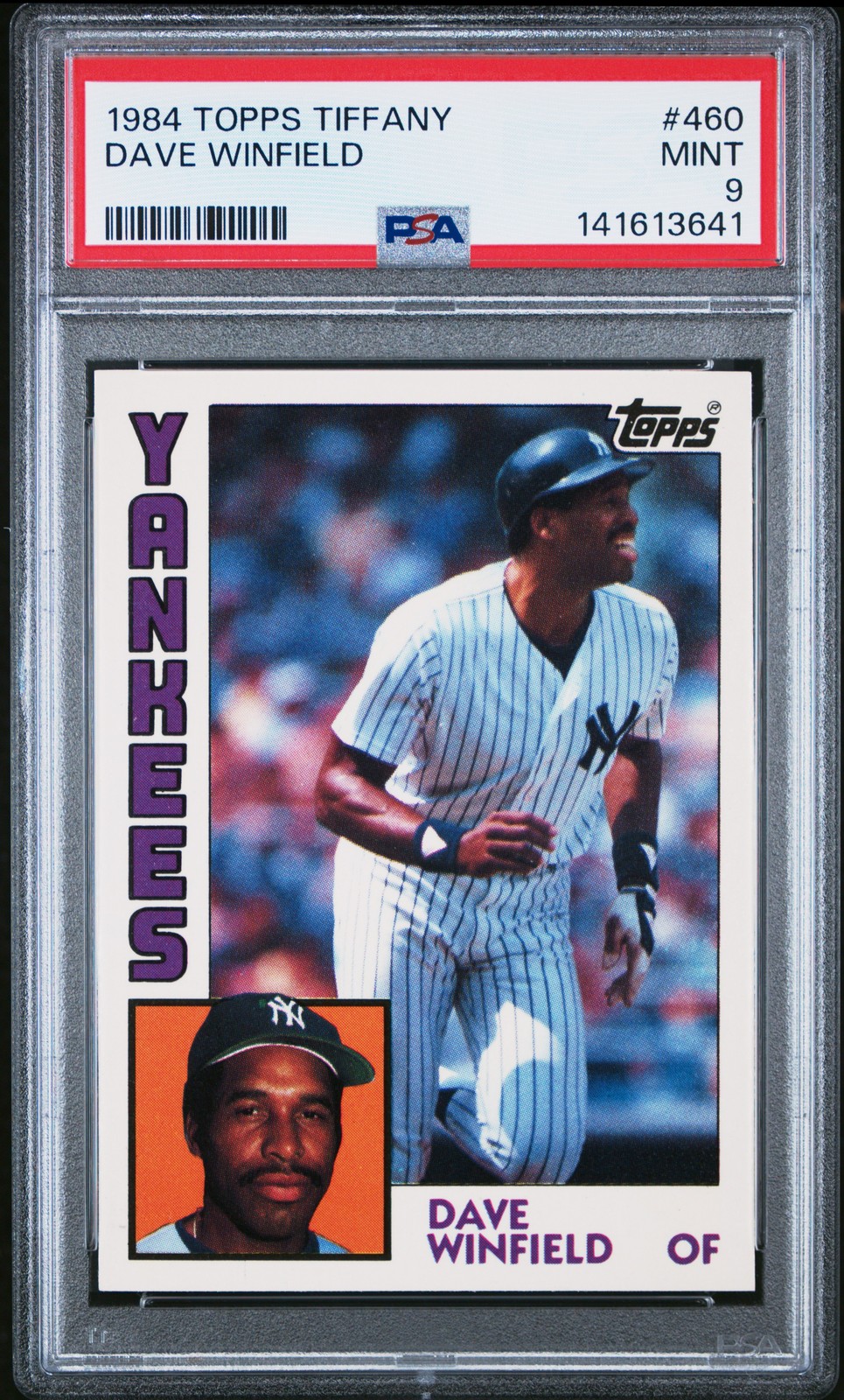 1984 TOPPS TIFFANY #460 DAVE WINFIELD PSA 9