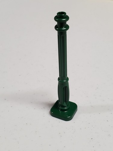 NEW LEGO PART x1 DARK GREEN 11062 Support 2 x 2 x 7 Lamp Post, 4 Base Flutes - Picture 1 of 1