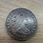1795 Draped Bust $1 Silver Dollar 13 Stars Philadelphia Business Strike — photo 2