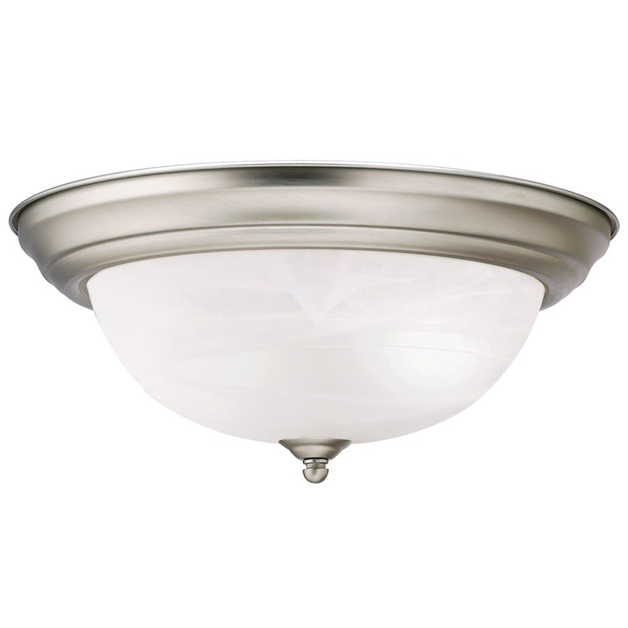 2-light 14"w Flush Mount Ceiling Fixture