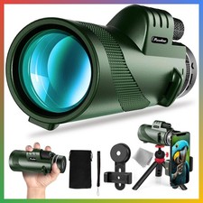 40X60 Monocular Telescope with Smartphone Holder Tripod, High Power