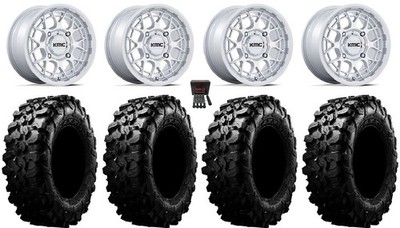 KMC Technic 15'' Wheels Gloss Machined 35'' Carnivore Tires Ranger XP 9/1K