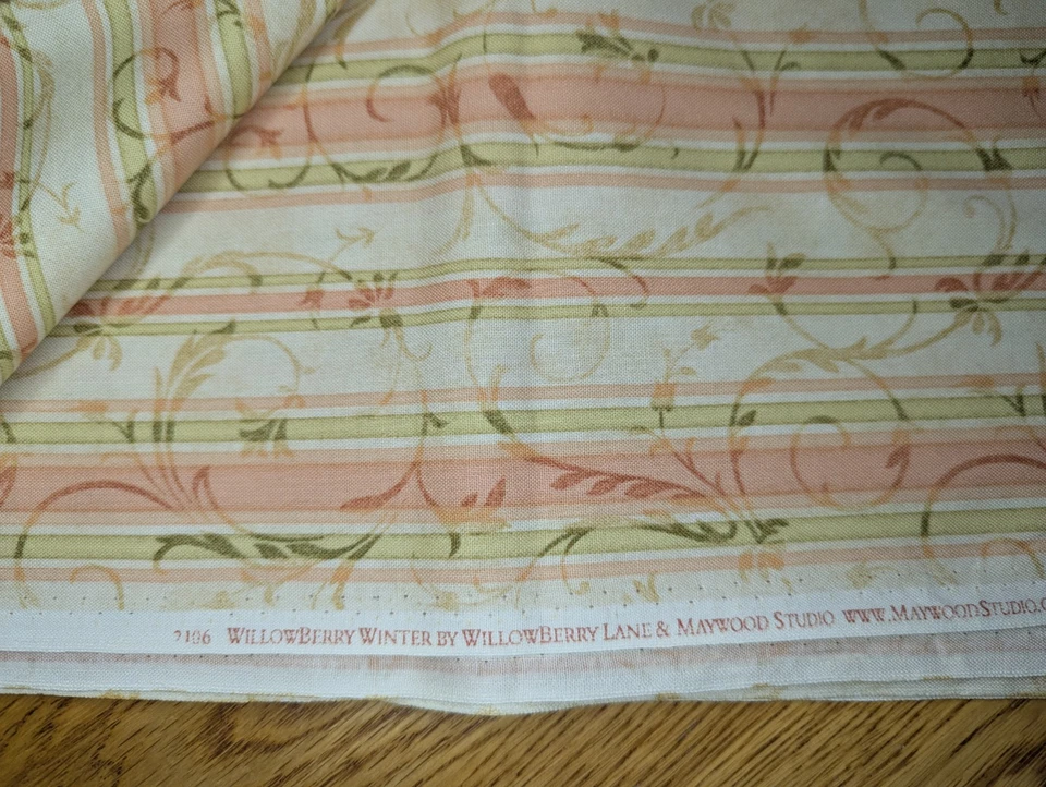 被子棉质柳树莓冬季2106 Maywood Studios 1.5码粉色绿色  — 第 3/3 张图片