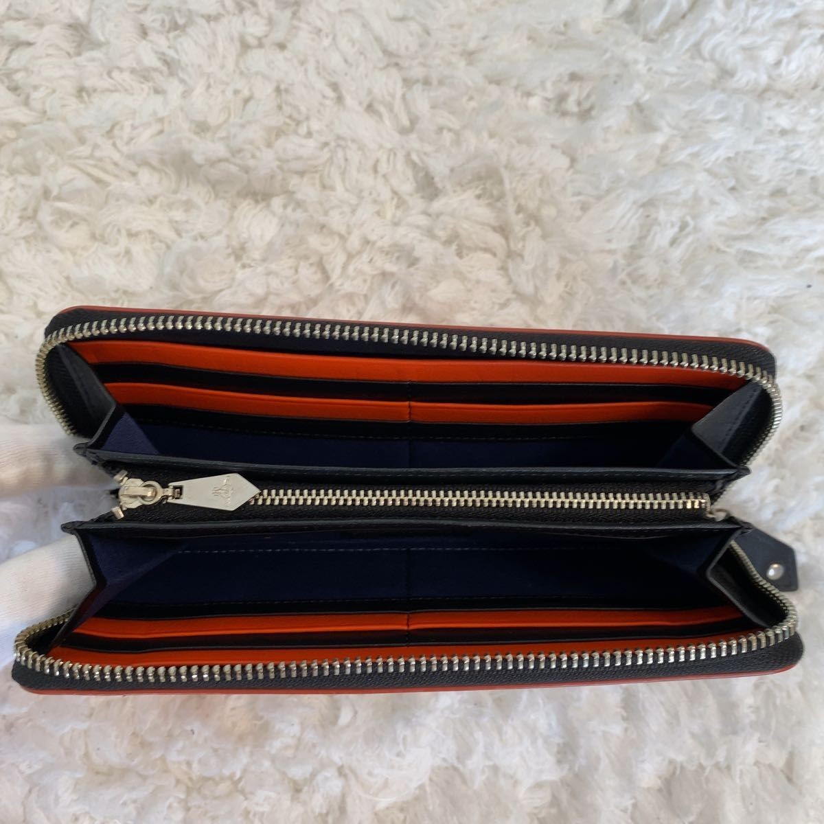 Vivienne Westwood Union Jack Long Wallet TREES SAVE LIVES Round