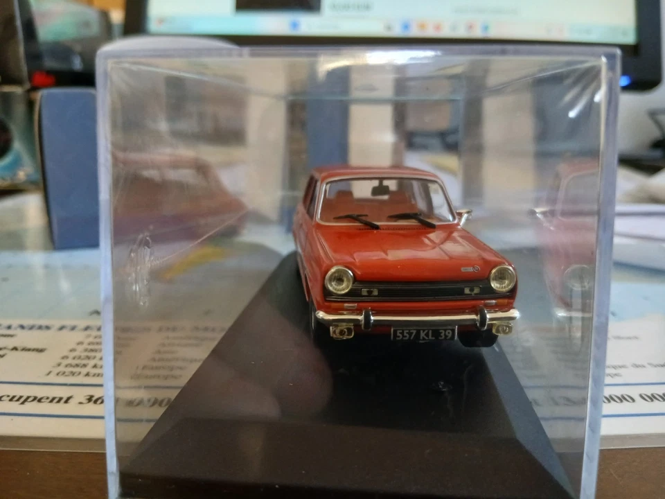 VOITURE MINIATURE SIMCA 1100 TI ROUGE 1/43 - Photo 3/4