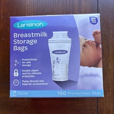 Lansinoh Breastmilk Breast Pump Storage Bag - 20470 - 100 count