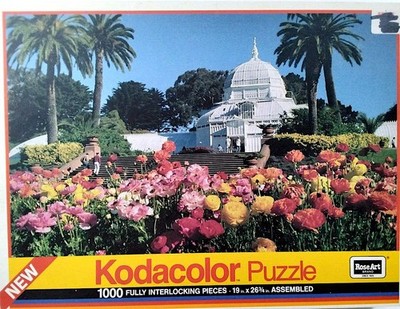 1989 Conservatory Of Flowers Kodacolor Kodak 1000 pc 19'' X 26-3/4'' Rose Art