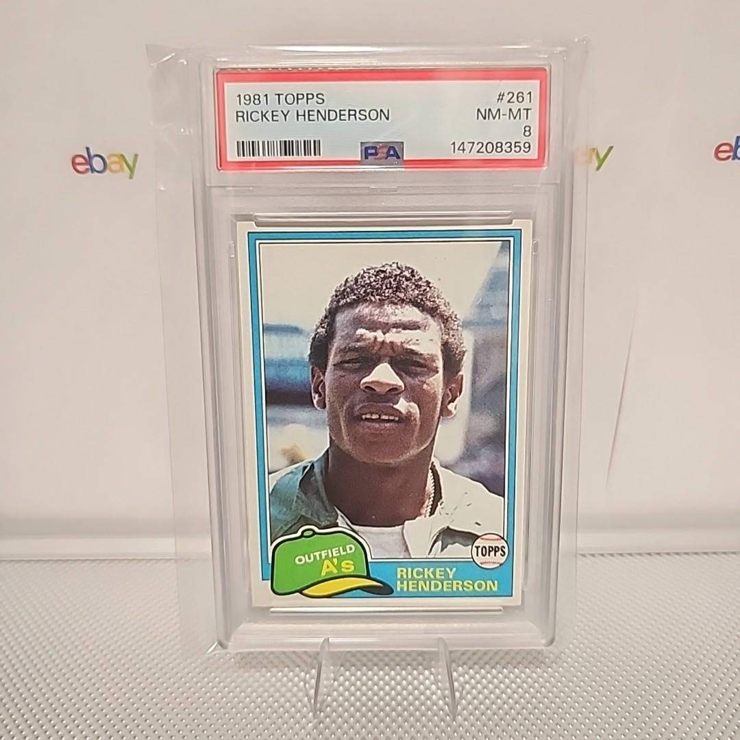 1981 Topps - Rickey Henderson #261 PSA 8