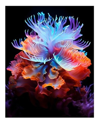 Lebendiges Korallenriff Wandbild Poster - Ocean Life Dekor Premium Qualität