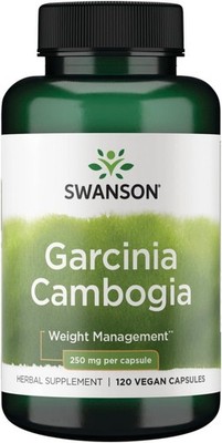 Swanson Vitamins Garcinia Cambogia 250 mg Metabolism Support 120 Vegan Capsules