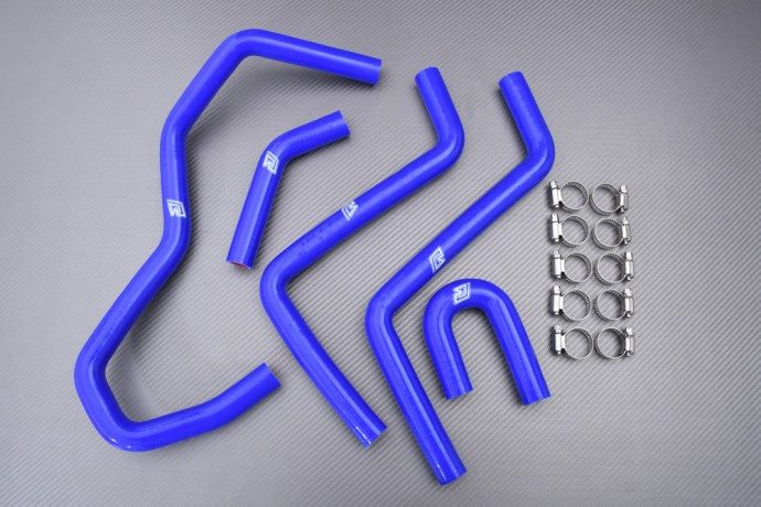 Durites de radiateur d'eau en silicone bleu haute résistance pour Yamaha Rhino 660