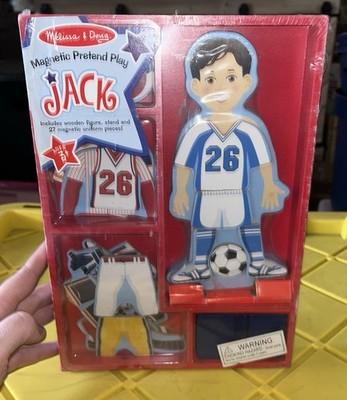 Vintage NIP Melissa & Doug Magnetic Pretend Play Sports Themed Jack