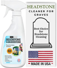 16 Oz Headstone Cleaner for Graves and Tombstones - USA Made Quality