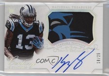 2014 National Treasures Century Silver /25 Kelvin Benjamin #275 Patch Auto 12x6