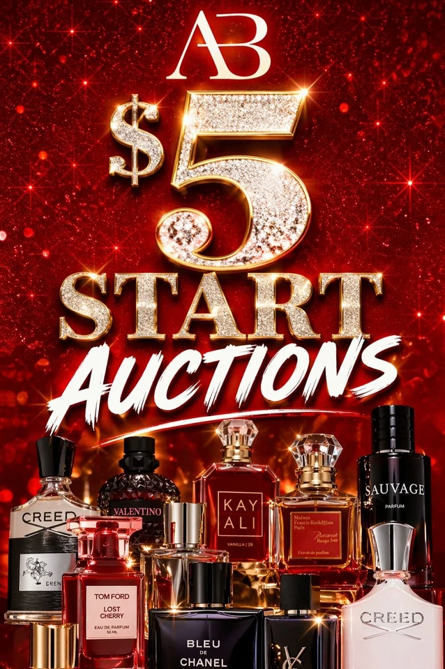 Affordable Fragrance Auction ⚡ $5 Starts – Designer & Inspired