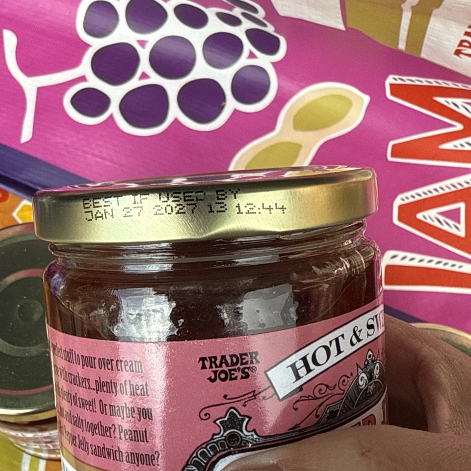 Trader Joe's Hot & Sweet Pepper желе лот из 4 банок февраль 2027 Бесплатная доставка в тот же день - Изображение 3 из 3