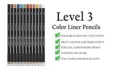 Level3 Lv3 - 12Pk Liner Pencils Assorted Colors 3-ep1001As-12Pk