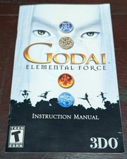 2002 PS2 Godai: Elemental Force Sony Playstation 2, Instruction Manual ONLY