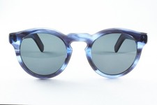 Authentic Cutler and Gross M:1083 C:BLT 50mm Crystal Blue Marble Frames Italy