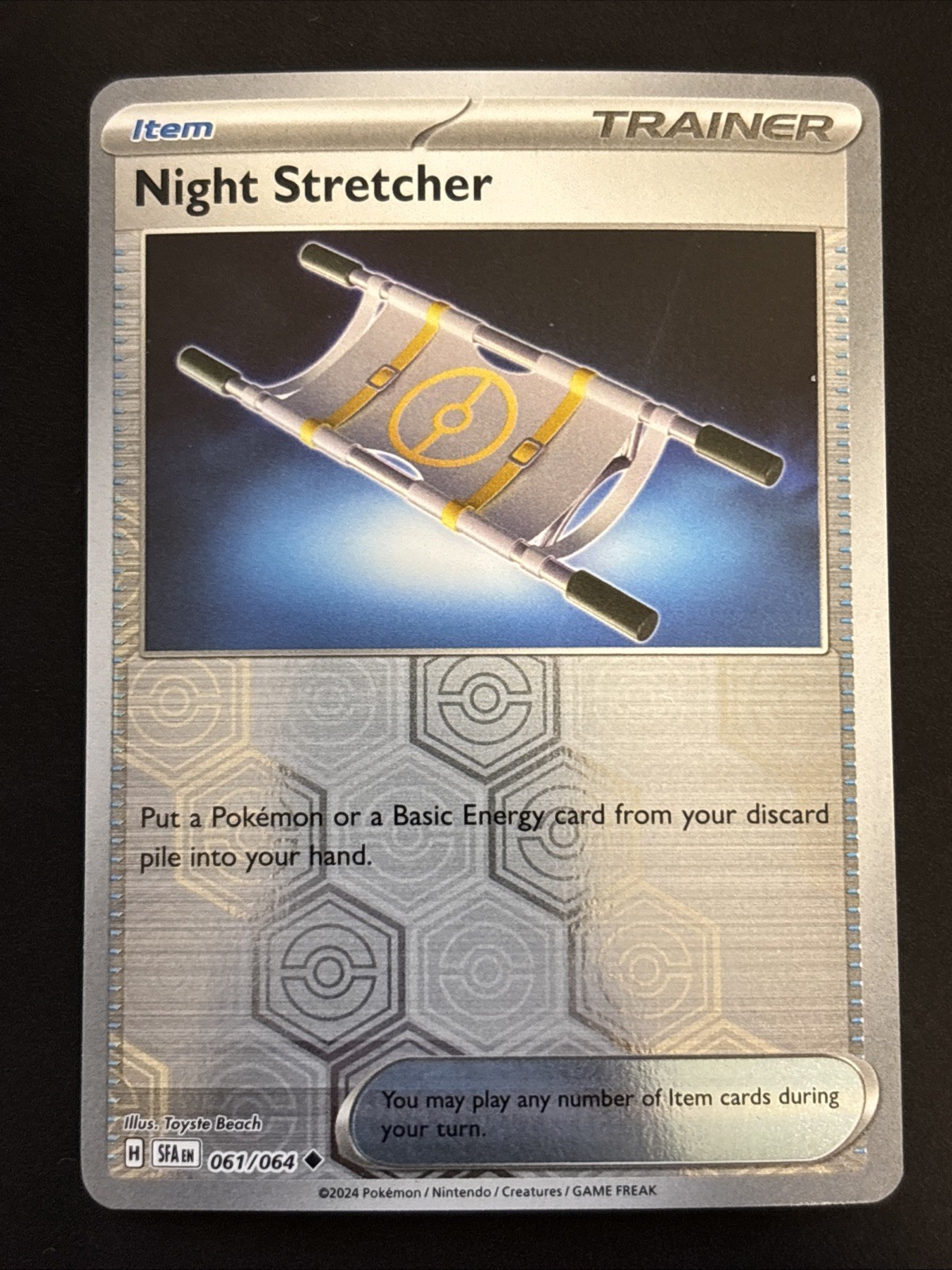 Night Stretcher Reverse Holo 61/64 Pokemon Shrouded Fable