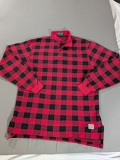 Vintage Polo Country Ralph Lauren Shirt Mens Large Red Buffalo Plaid Made In USA