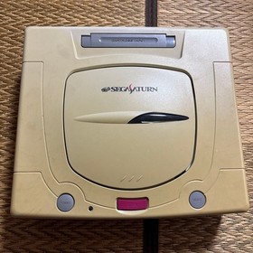 Sega Saturn HST-0014 Console + 2 Controllers Tested Working Japan
